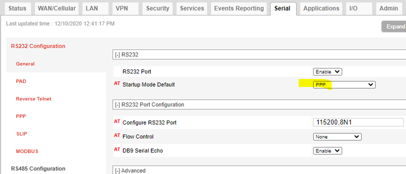 How to configure Port Forwarding over Serial Point to Point